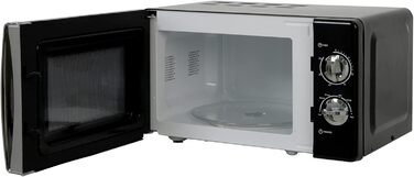 Мікрохвильова піч Russell Hobbs RHMM701C Solo 17л, 700 Вт, чорна: розморожування, таймер, 5 рівнів потужності