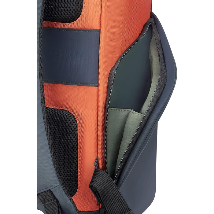 Міський рюкзак DELSEY PARIS SECURFLAP 21 л, 45x31x14 см, помаранчевий, м'який корпус