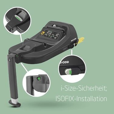 Автокрісло Maxi-Cosi CabrioFix i-Size 0-12 міс, до 12 кг, Black - легке та безпечне для новонароджених