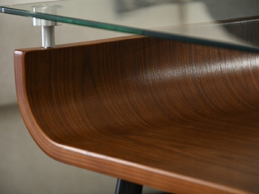 Журнальний стіл Mebel-Partner прямокутний, 88 x 38 x 50,5 см, колір: горіх