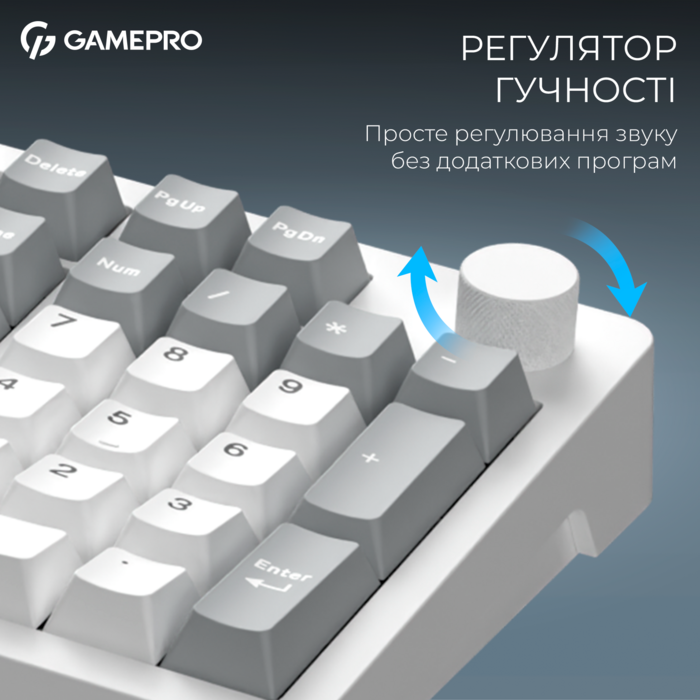 Бездротова механічна клавіатура GamePro Asgard Drakkar (MK305WH)