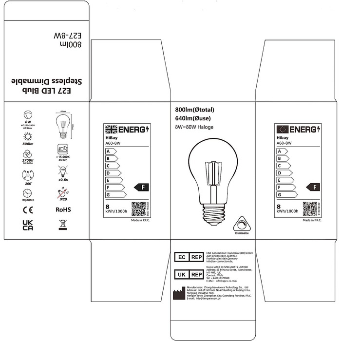 Настільна лампа Wondlumi з димером, USB A+Type-C, дерев'яна основа, сучасна E27, для спальні, з LED-лампою 6W, тепле світло
