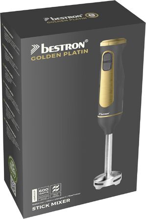 Блендер занурювальний Bestron Stabmixer з 2 швидкостями, нержавіюча сталь, сріблястий/антрацит