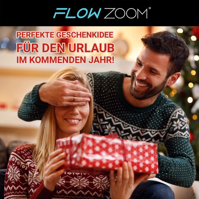 FLOWZOOM AIR надувна подушка для шиї з капюшоном, сіра, розмір L – дорожня подушка для літака, швидке надування, ортопедична подушка для подорожей для дорослих
