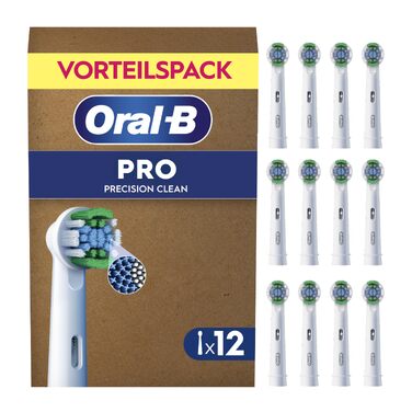 Смінні насадки для електричної зубної щітки Oral-B PRO Precision Clean, білі, 12 шт.