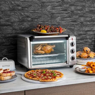 Мультифурна Russell Hobbs Airfryer Express 20л (5-в-1: фритюрниця, міні-піч, гриль, тостер, підігрів) з набором аксесуарів 26680-56