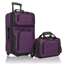 Набір розширюваної ручної поклажі Rio Rugged Fabric, міцний текстиль, фіолетовий, універсальний розмір