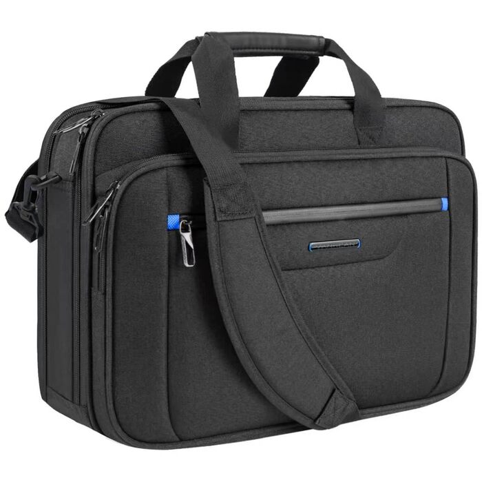 Сумка для ноутбука VANKEAN Premium Briefcase, чохол для ноутбука до 15.6 дюймів, чорно-синя