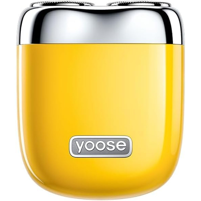 Електрична бритва Yoose MINI для чоловіків, IPX7 водонепроникна, з мотором 8000 об/хв, Type-C зарядка, жовта