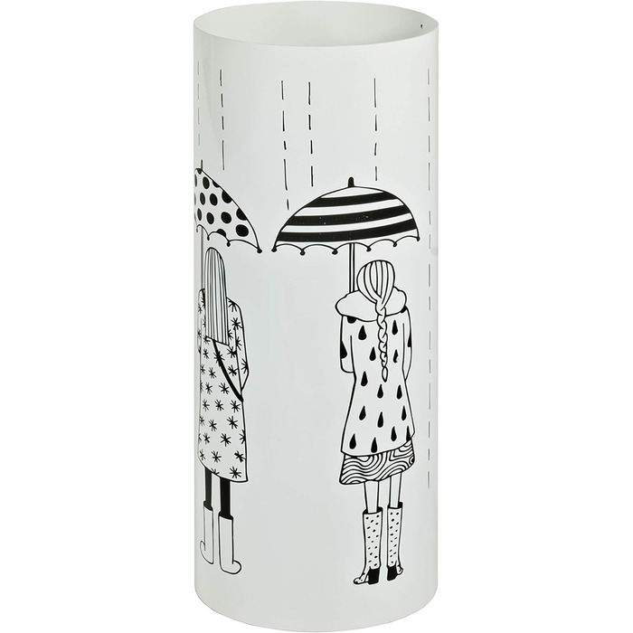 Підставка для парасольок HAKU Möbel, металева, біла, 18×45 см