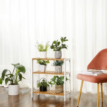 Полічка для взуття Songmics, 70 x 55 x 26 см, відтінки коричневого