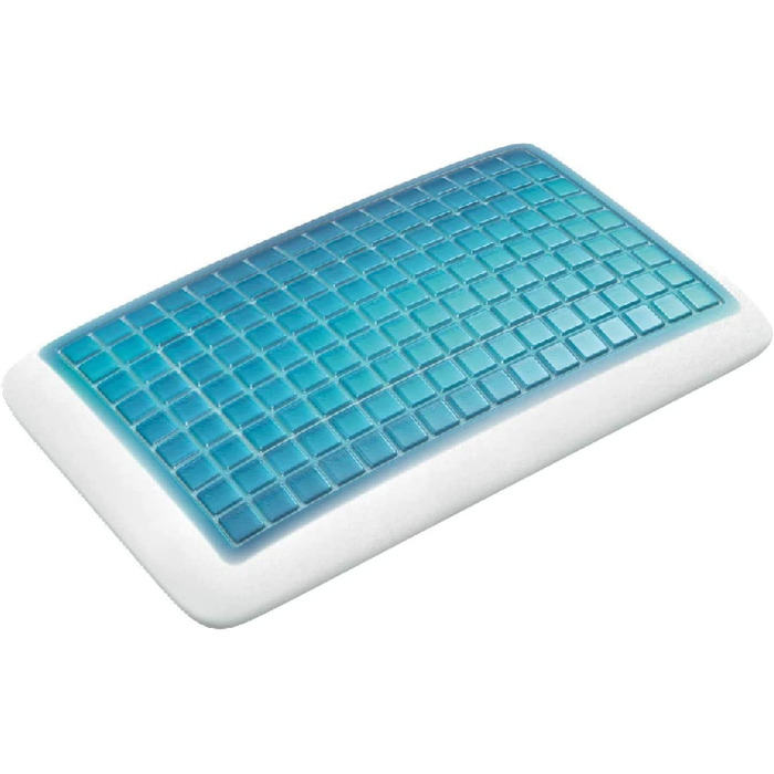 Ортопедична гелева подушка Technogel Pixel Deluxe для шиї, 66x40 см, біла
