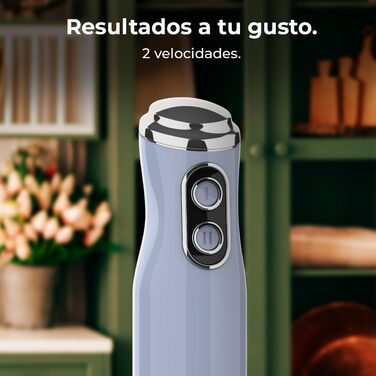 Міксер ручний Cecotec Retro Power RetroBlue 1200MAX, 1200 Вт, 0.5л, ретро-дизайн