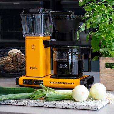 Кавоварка Moccamaster KBG Select, фільтраційна, 1.25 л, жовта Yellow Pepper