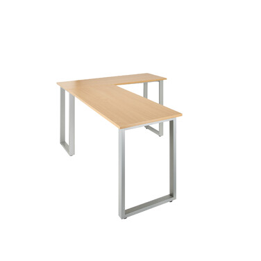 Робочий стіл WORKSPACE BASIC I 165 x 120 см, бук/срібло hjh OFF