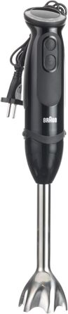 Блендер Braun MultiQuick 5 Vario MQ 5277BK, 1000 Вт, нержавіюча сталь, 4 насадки, чорний
