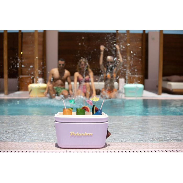 Термобокс Polarbox 12 л для пікніка, пляжу, кемпінгу, зберігання льоду, фіолетово-жовтий, Classic