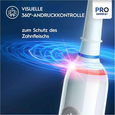 Електрична зубна щітка для дітей Oral-B Pro Junior, біла