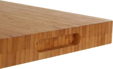Дошка для нарізання Premier Housewares з бамбука з ручками, натуральна, прямокутна, 28x40x4 см