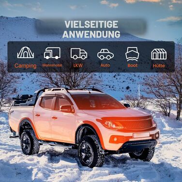 Автономний дизельний обігрівач повітря VEVOR 12V 8кВт з LCD-дисплеєм та пультом керування (10 м) для авто, автобусів та вантажівок