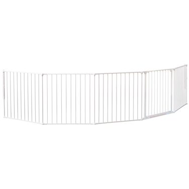 Захисний бар'єр BabyDan Flex L (90-350 см) - дитячий, для тварин, білий. Данія