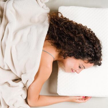 Ортопедична подушка для сну з піни Memory Foam з регульованою висотою, підтримка шиї, антихрап, знімний поліестеровий чохол