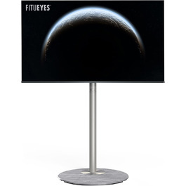 Підлогова тумба для телевізора FITUEYES Design, регульована по висоті та поворотна, для TV 32-60 дюймів, срібляста, VESA до 400x400, преміум-дизайн