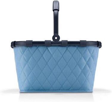 Кошик для покупок Reisenthel Carrybag Rhombus Blue, водовідштовхувальний, міцний, з великою місткістю та внутрішньою кишенею