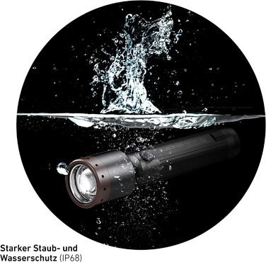 Ліхтарик Ledlenser P6R Core, 900 люмен, акумуляторний, LED, IP68, фокусування, 240 м, USB-зарядка