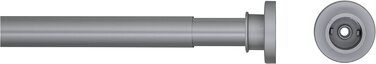 Телескопічна душова штанга Sealskin 80-130 см, алюмінієва, хром матовий, без свердління, для душу та ванни, Ø28 мм