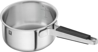 Набір посуду ZWILLING PURE, 5 предметів, з нержавіючої сталі 18/10, керамічне покриття, Stay-Cool ручки, придатний для миття в посудомийній машині (срібний)