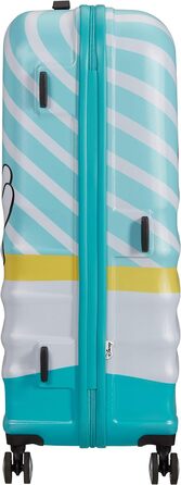 Валіза American Tourister Wavebreaker Disney Mickey Blue Kiss 77 см, 96 л, багато кольорів, спінер
