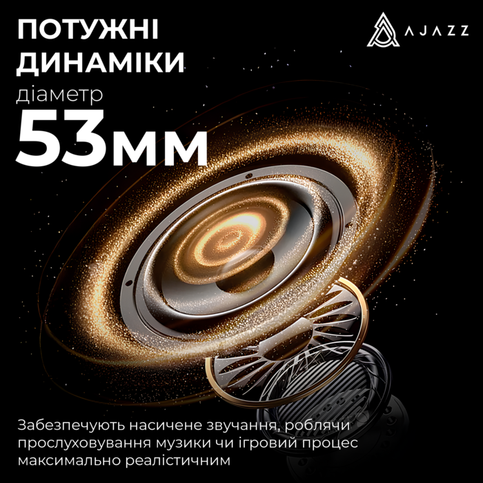 Бездротова ігрова гарнітура Ajazz AHM08 MAX Gray White (AHM08-MAX-GW)