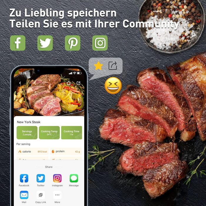 Су-від занурювальний циркулятор KitchenBoss: WiFi, точний контроль температури, керування через додаток, 1100W, діапазон 40-90°C, IPX7, TFT дисплей, тиха робота, карбонове волокно, чорний