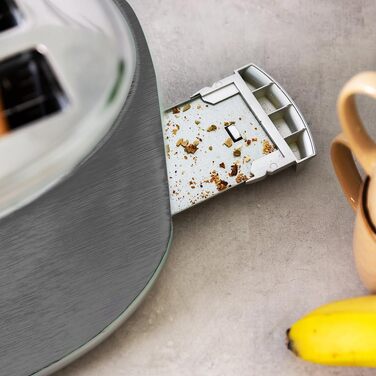 Тостер Cecotec Toast&Taste 1600 Retro Double – 4 слоти, нержавіюча сталь, 1630 Вт, регульована потужність, з підносом для крихт