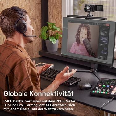 RØDE RØDECaster Duo: Професійний аудіомікшер для подкастів, стрімінгу та музики (RCP Duo Noir)