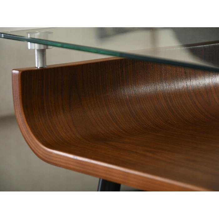 Журнальний стіл Mebel-Partner прямокутний, 88 x 38 x 50,5 см, колір: горіх