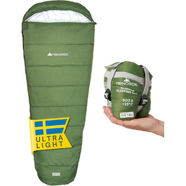 Ультралегкий літній спальник Trinordic 900 г XL, мумія для дорослих, компактний, з антизакусним блискавкою, для кемпінгу, туризму, велопоходів