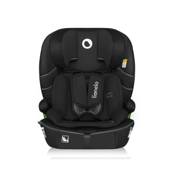 Автокрісло Lionelo Billy i-Size 76-150 см (15 міс - 12 років), ISOFIX, R129, Чорне