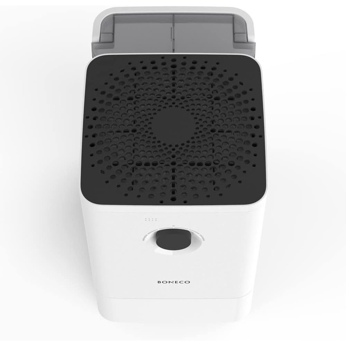 Зволожувач повітря BONECO W400 знімний бак 12 л, для кімнат до 60 м², дуже тихий 25 дБ, режими SLEEP і BABY, керування через додаток, мийка повітря, білий