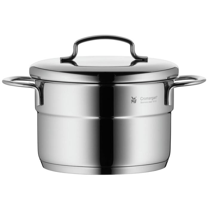 Сотейник WMF Mini з кришкою 16 см, нержавіюча сталь Cromargan, 1.5 л, для індукційних плит