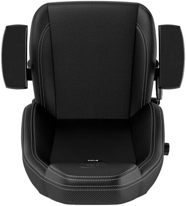 Ігрове крісло noblechairs Legend Silver Edition: ергономічний офісний стілець зі штучної шкіри PU, підтримкою попереку, 4D-підлокітниками та алюмінієвою основою, до 150 кг