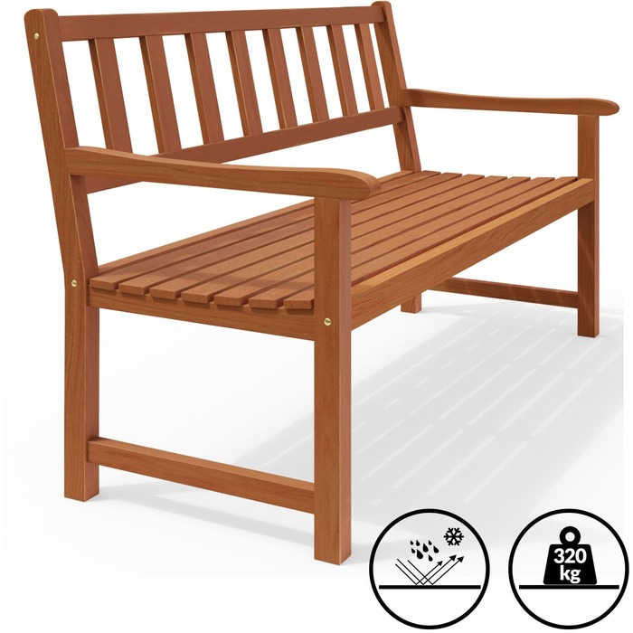 Садова лавка Kensington Acacia Wood 120x90x50-58см