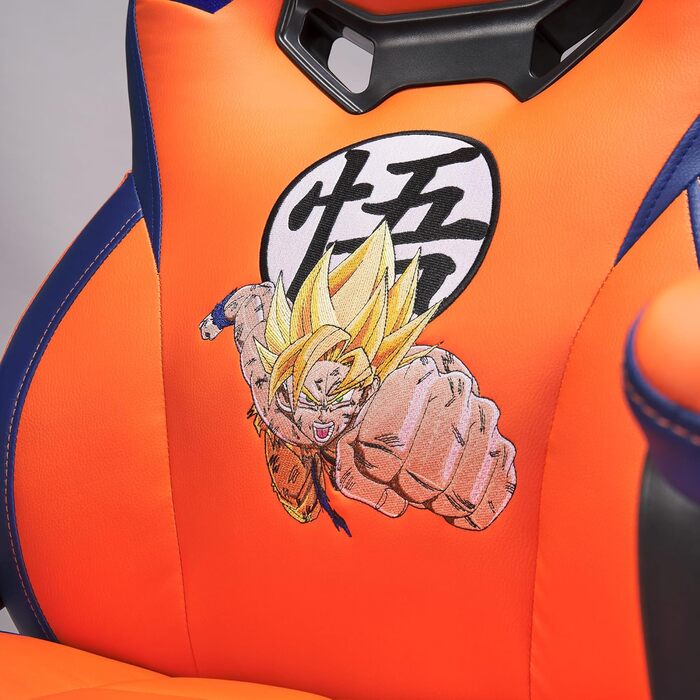 Ігрове крісло SUBSONIC Dragon Ball Z для геймерів, чорне з золотом, офіційна ліцензія, дитячий офісний стілець