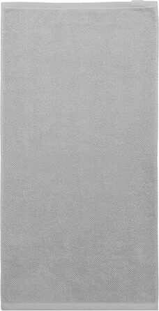 Комплект рушників для душу Herzbach Home Spa, 70x140 см, 100% бавовна, перлинно-сірі, 2 шт.