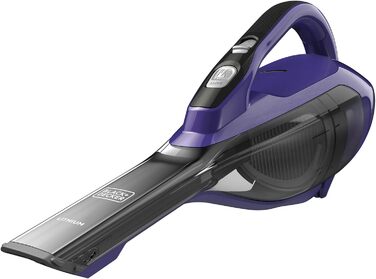 Акумуляторний ручний пилосос BLACK+DECKER Dustbuster 10,8В 2,5Аг з турбо-щіткою для шерсті тварин, широким соплом, 2-ступеневою фільтрацією, зарядним кабелем і настінним кріпленням