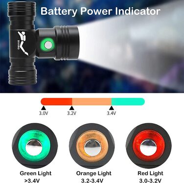 Дайвінг лобовий ліхтар LUXJUMPER 5000 Лм, USB, підводний, IPX8, 60 м, 3 режими, акумулятори 18650, зарядка