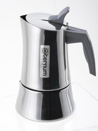 Кавоварка Bialetti Divina індукційна на 6 чашок, нержавіюча сталь, 14x11,5x20 см