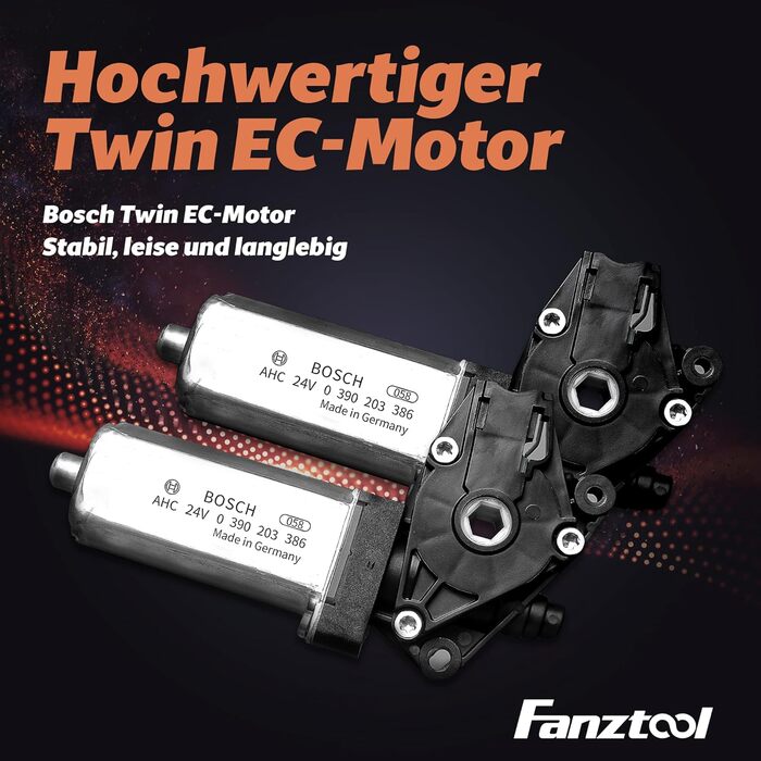 Електричний стіл FANZWORK з 2 Bosch моторами, вантажопідйомність 100 кг, регулювання висоти, функція пам'яті, USB-C, кабель-менеджмент, білий