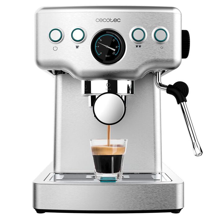 Кавомашина еспресо Cecotec Power Espresso 20 (1465 Вт, 20 бар, 1.8 л, підігрів чашок) - для дому та офісу